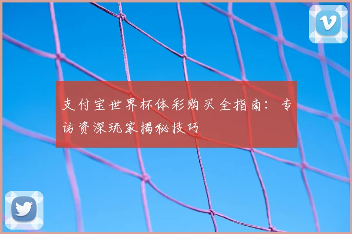 支付宝世界杯体彩购买全指南：专访资深玩家揭秘技巧